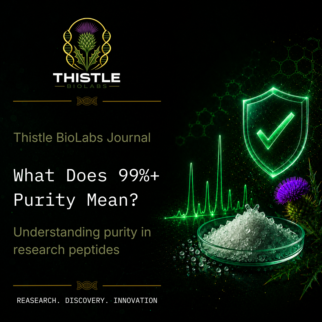 Peptide purity testing explained – Thistle BioLabs Journal